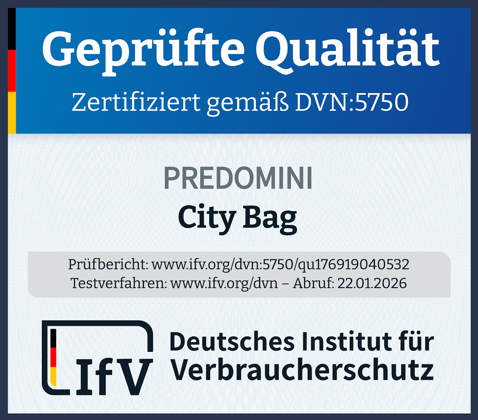 PREDOMINI City Bag